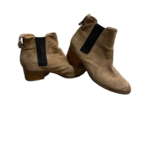 Rag & Bone Women’s Beige Brown Suede Walker Ankle Boots Camel Size 39 Nubuck 8 - Picture 2 of 14